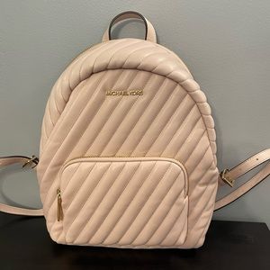 Michael Michael Kors Erin Quilted Faux Leather Backpack